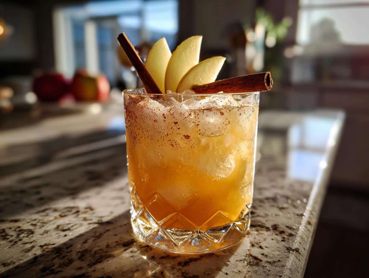 Try This Irresistible Cinnamon Apple Bourbon Smash with Maple Syrup Now