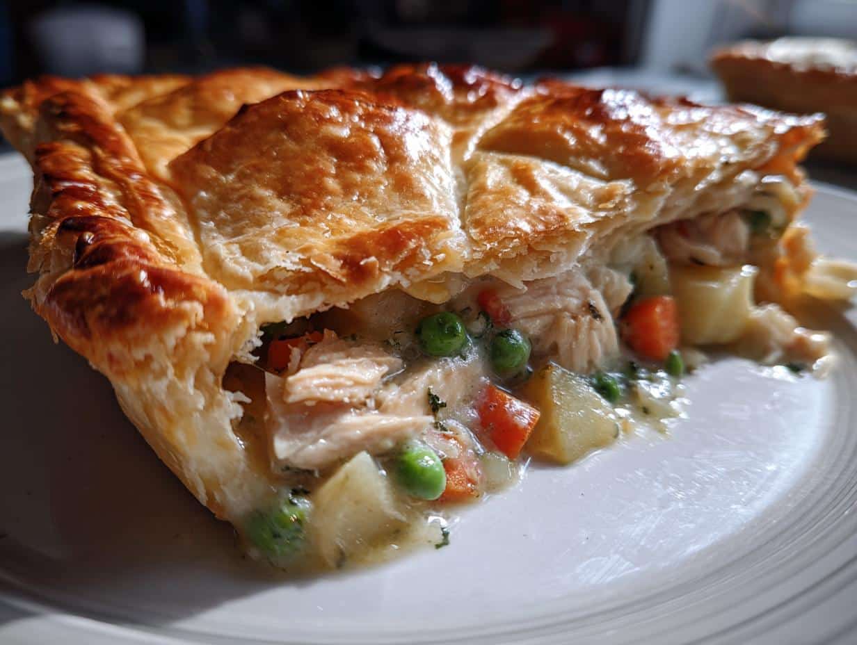 Classic Chicken Pot Pie with Flaky Homemade Crust in Just 45 Minutes