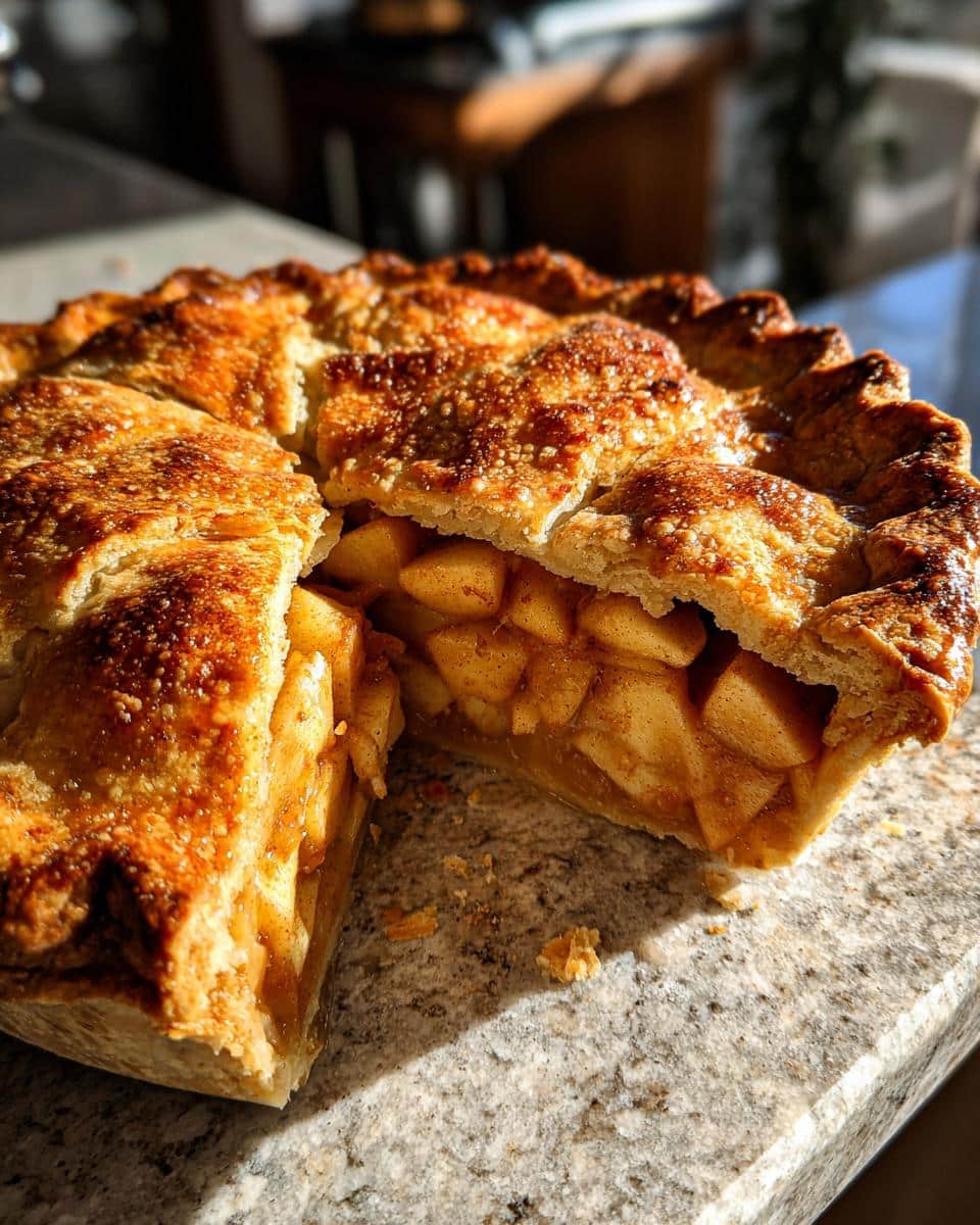 Classic Double-Crust Apple Pie with Cinnamon and Nutmeg - detail 2