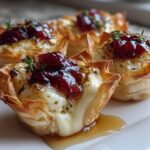 Cranberry Brie Bites in Phyllo Cups