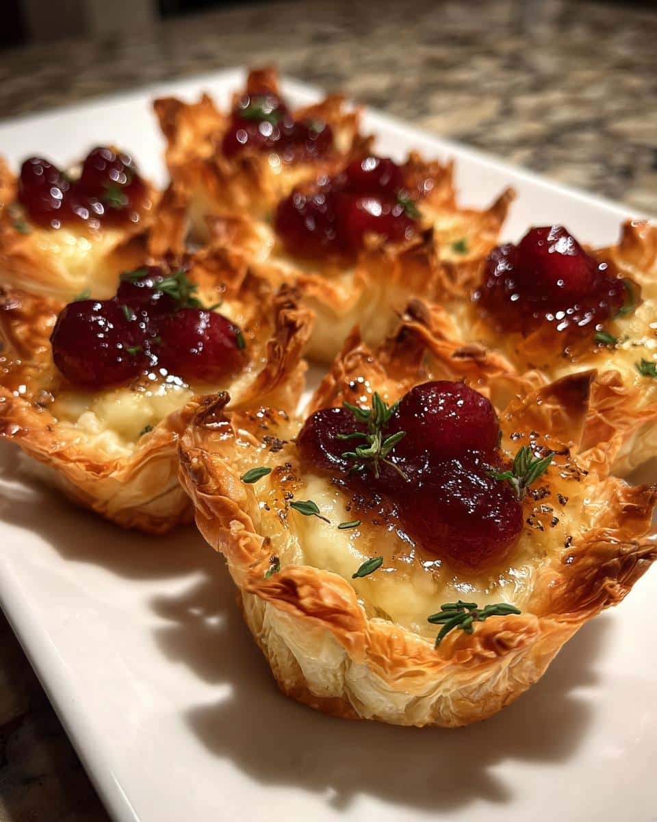 Cranberry Brie Bites in Phyllo Cups - detail 3