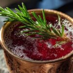 Cranberry Moscow Mule with Fresh Rosemary