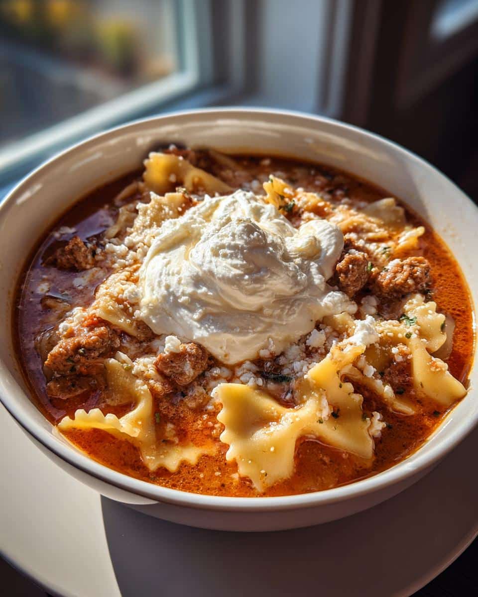 Creamy Lasagna Soup with Italian Sausage and Ricotta - detail 1