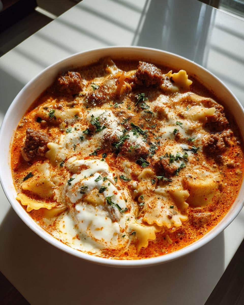 Creamy Lasagna Soup with Italian Sausage and Ricotta - detail 2