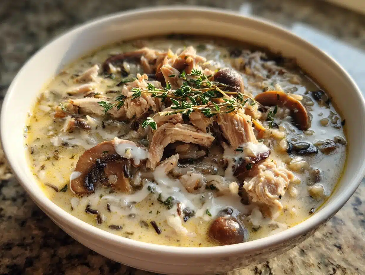 45-Minute Creamy Wild Rice and Chicken Soup Is Pure Comfort