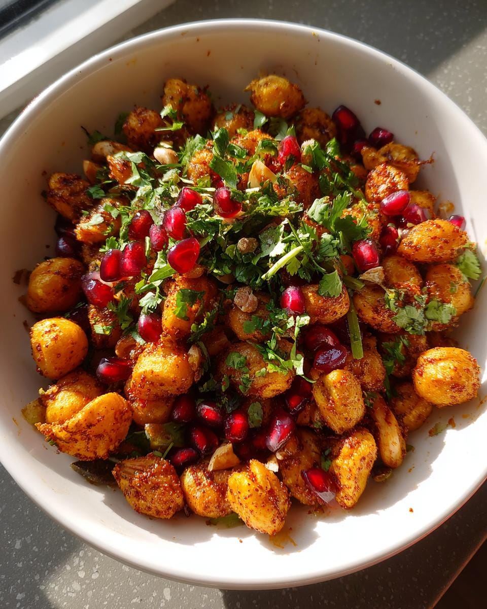 Crispy Foxnut and Pine Nut Chaat. - detail 2