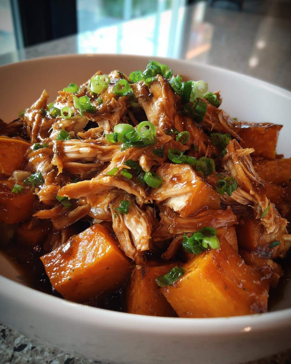 Crockpot Honey Garlic Chicken with Sweet Potatoes - detail 1