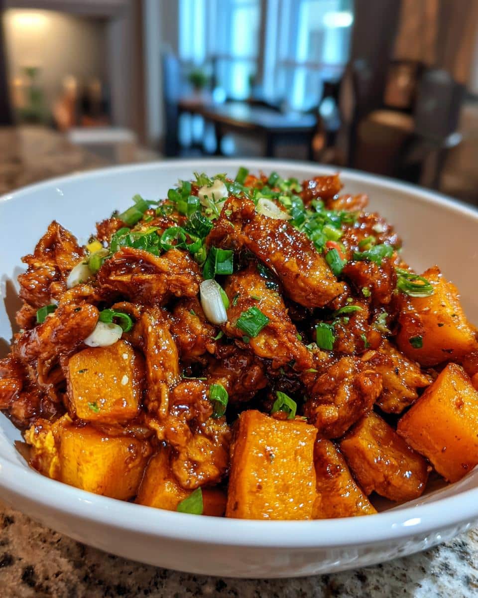 Crockpot Honey Garlic Chicken with Sweet Potatoes - detail 2