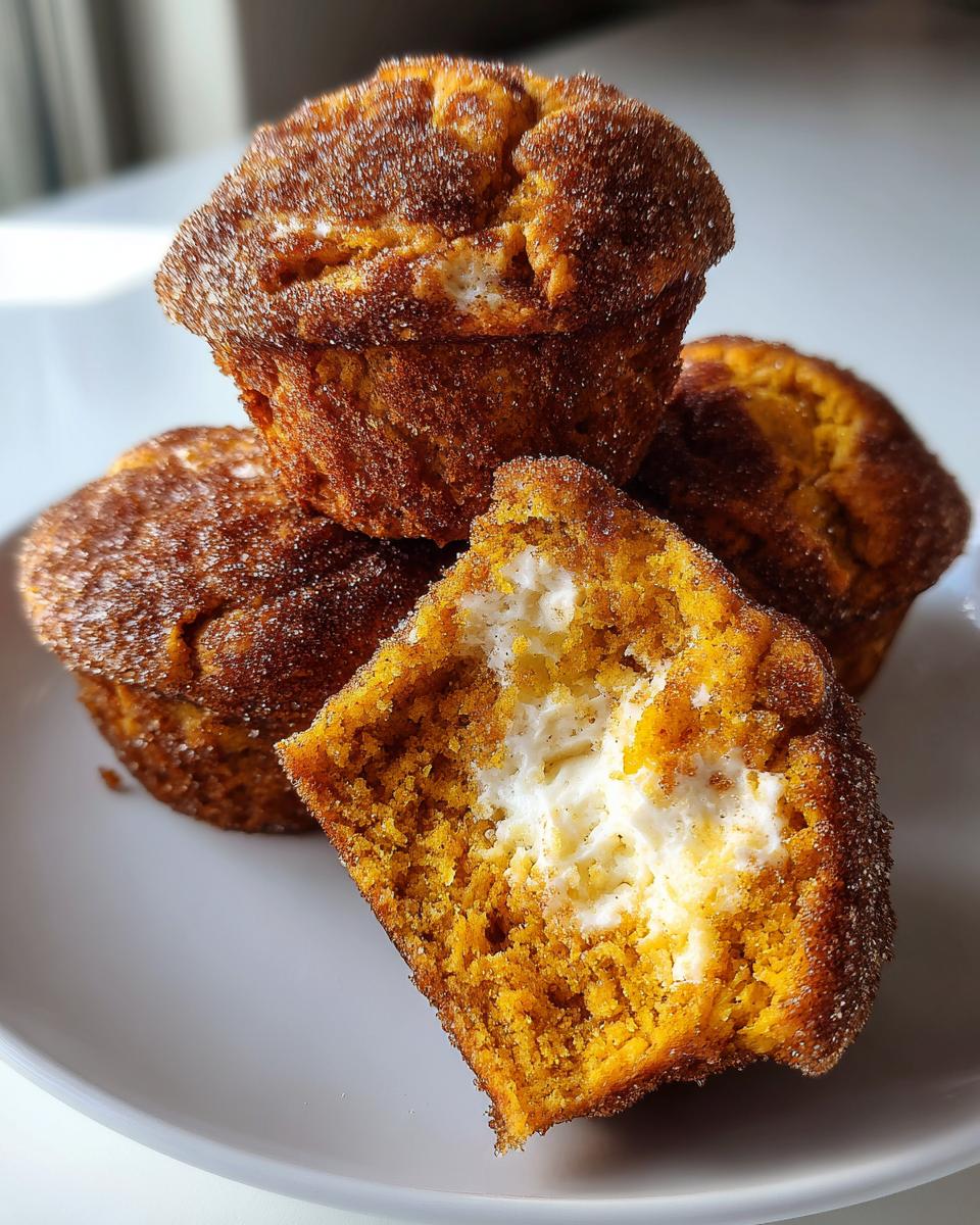 Double Pumpkin Cream Cheese Muffins with Cinnamon Sugar - detail 3
