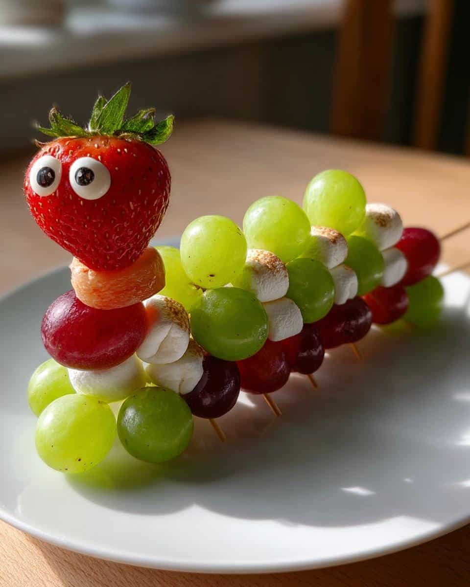Fruit Caterpillar Skewers. - detail 2