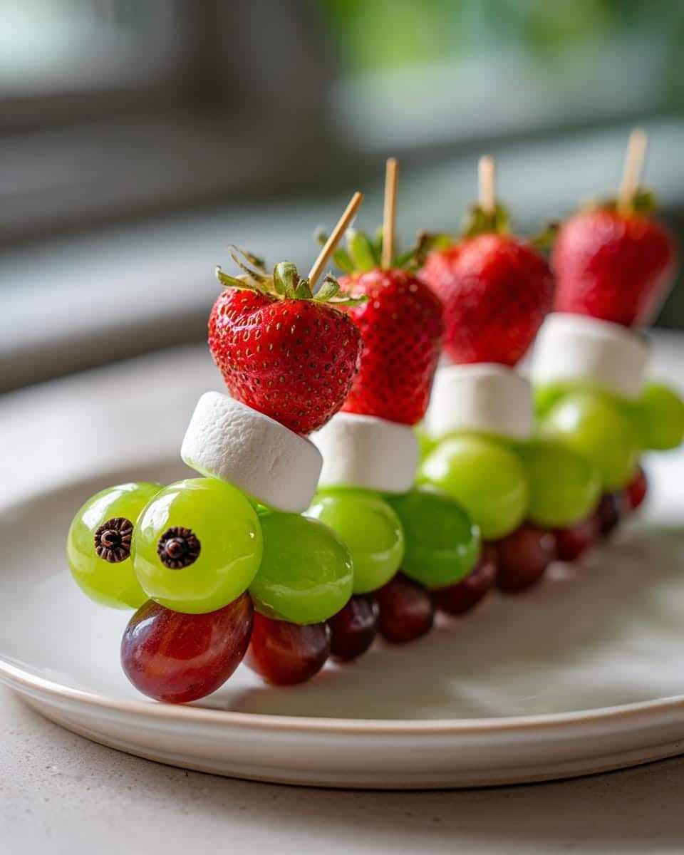Fruit Caterpillar Skewers. - detail 3