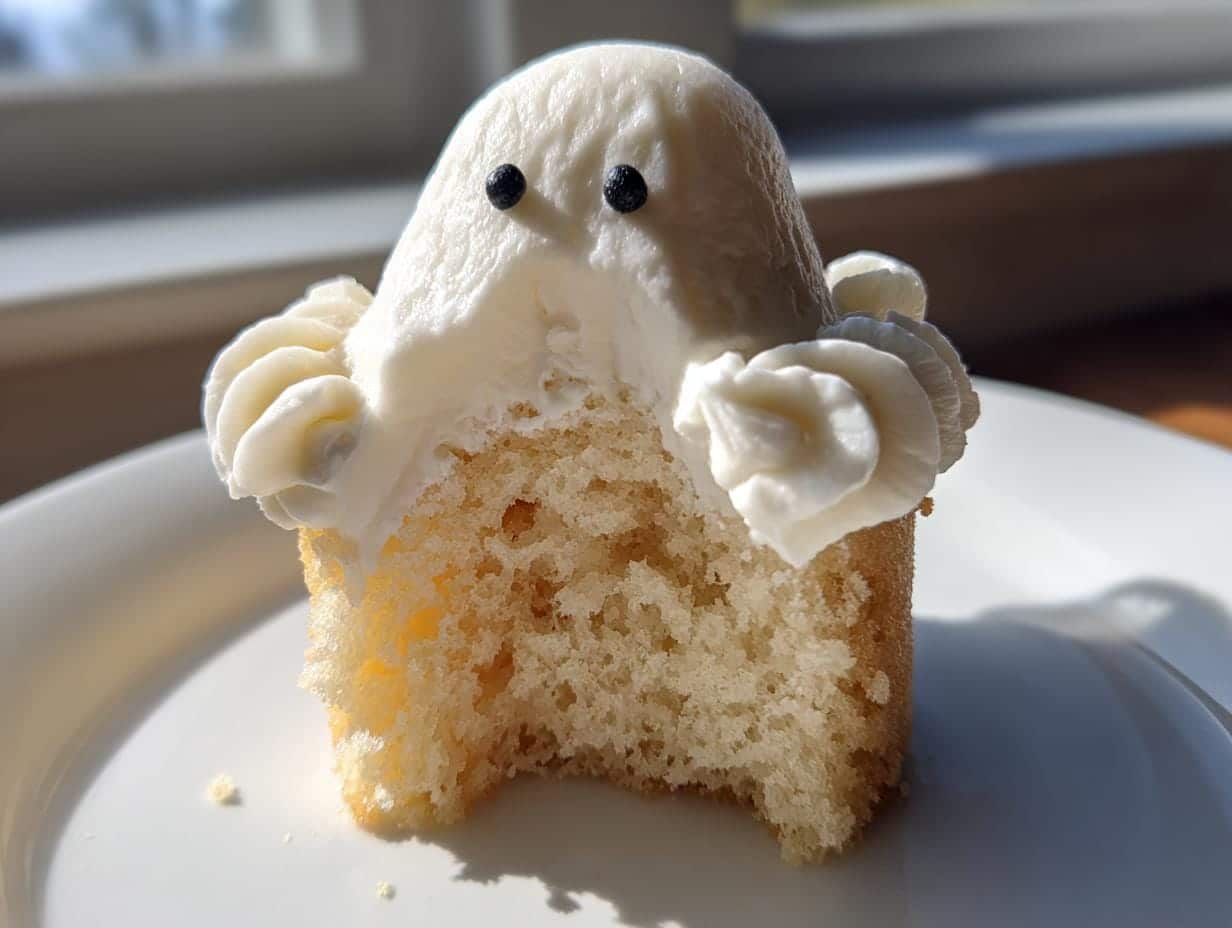 15 Ghoulishly Easy Ghostly Cupcakes Your Kids Will Love