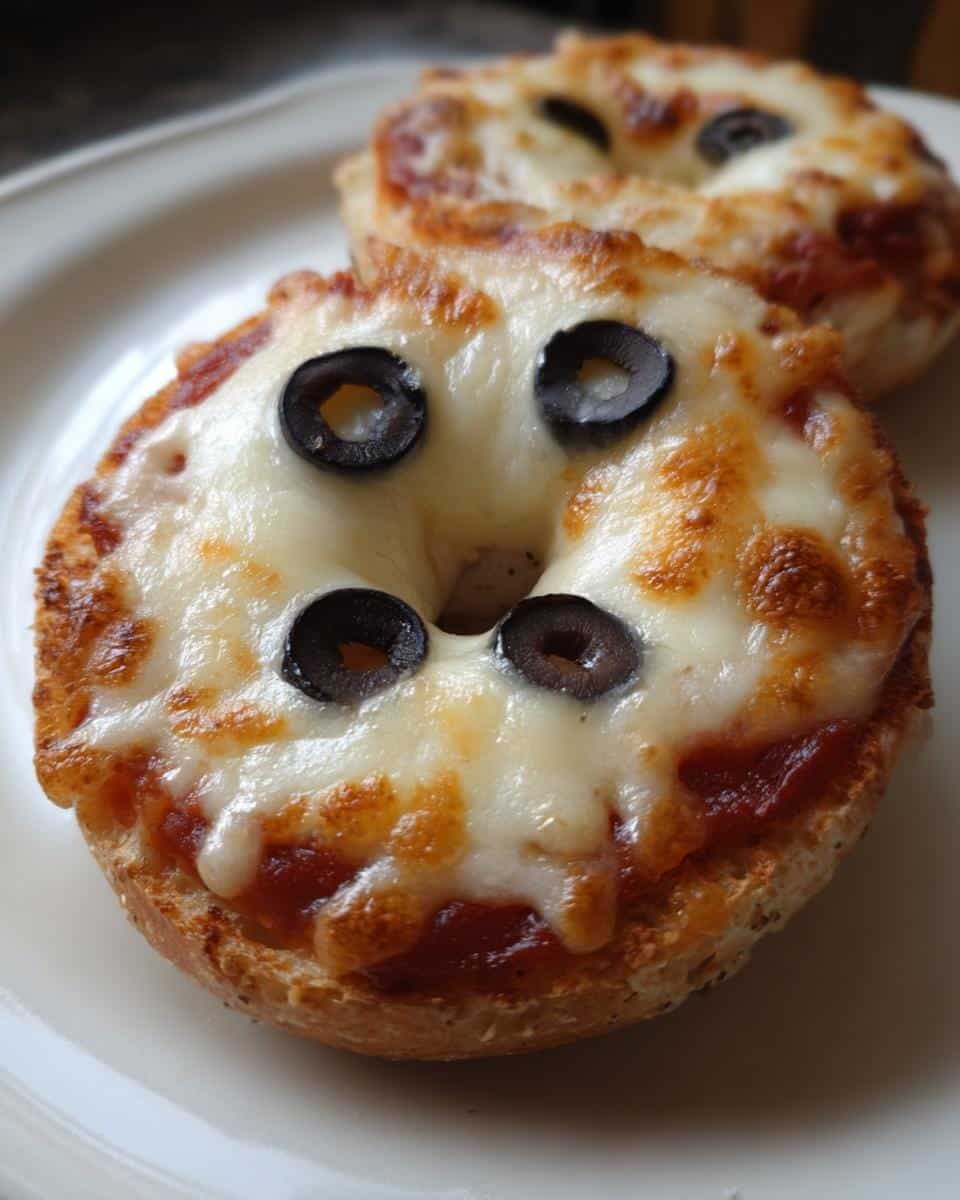 Ghostly Pizza Bagels - detail 1