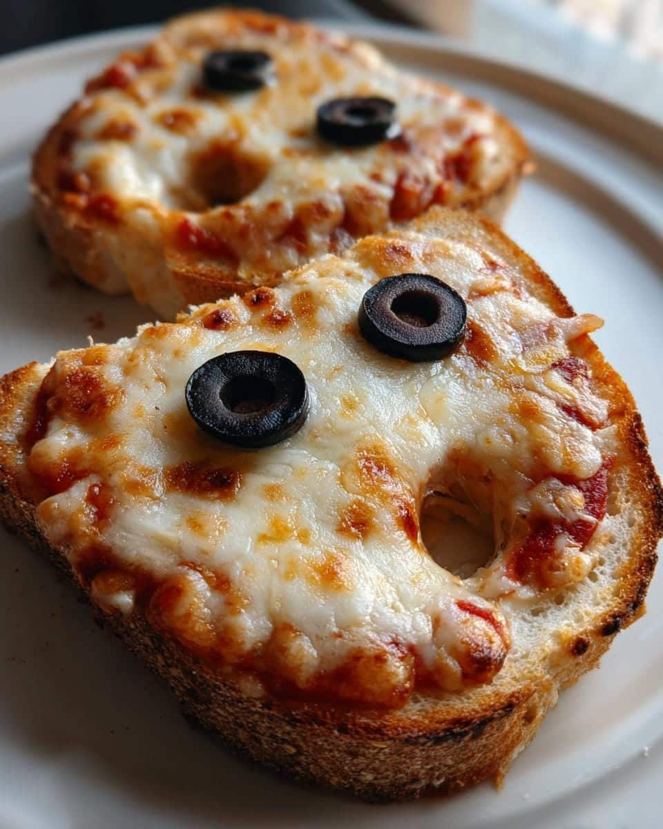Ghostly Pizza Bagels - detail 2