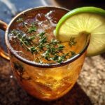 Ginger Apple Moscow Mule with Fresh Thyme