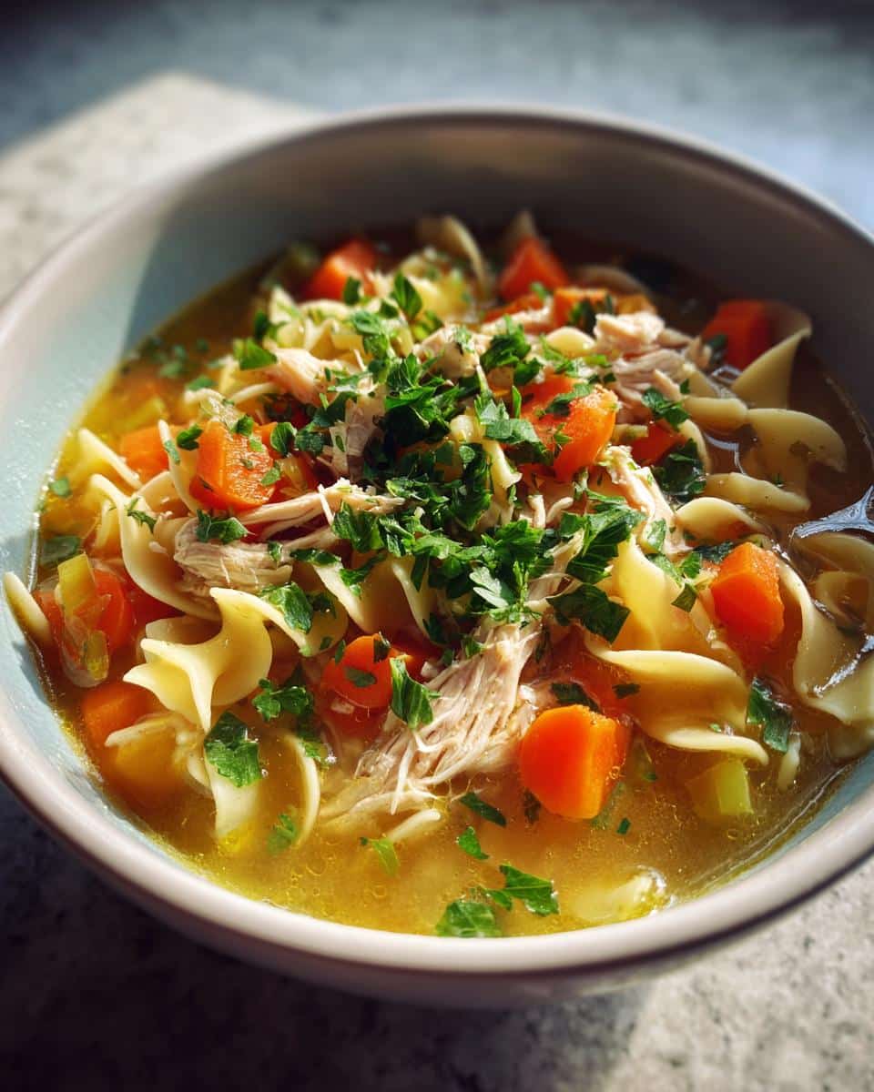 Grandma's Homestyle Chicken Noodle Soup from Scratch - detail 1