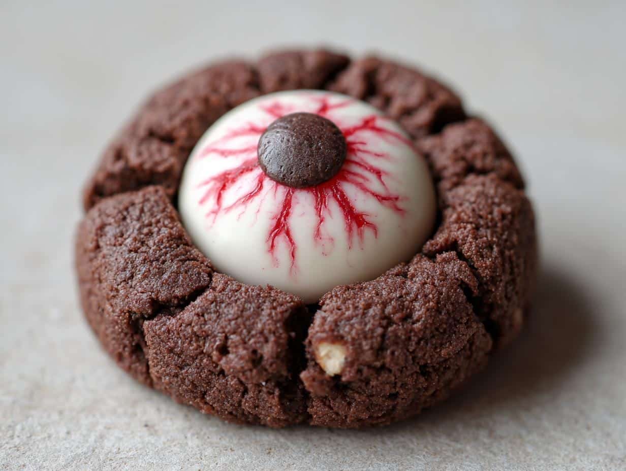 Spooky Delicious 15-Minute Halloween Eyeball No-Bake Cookies