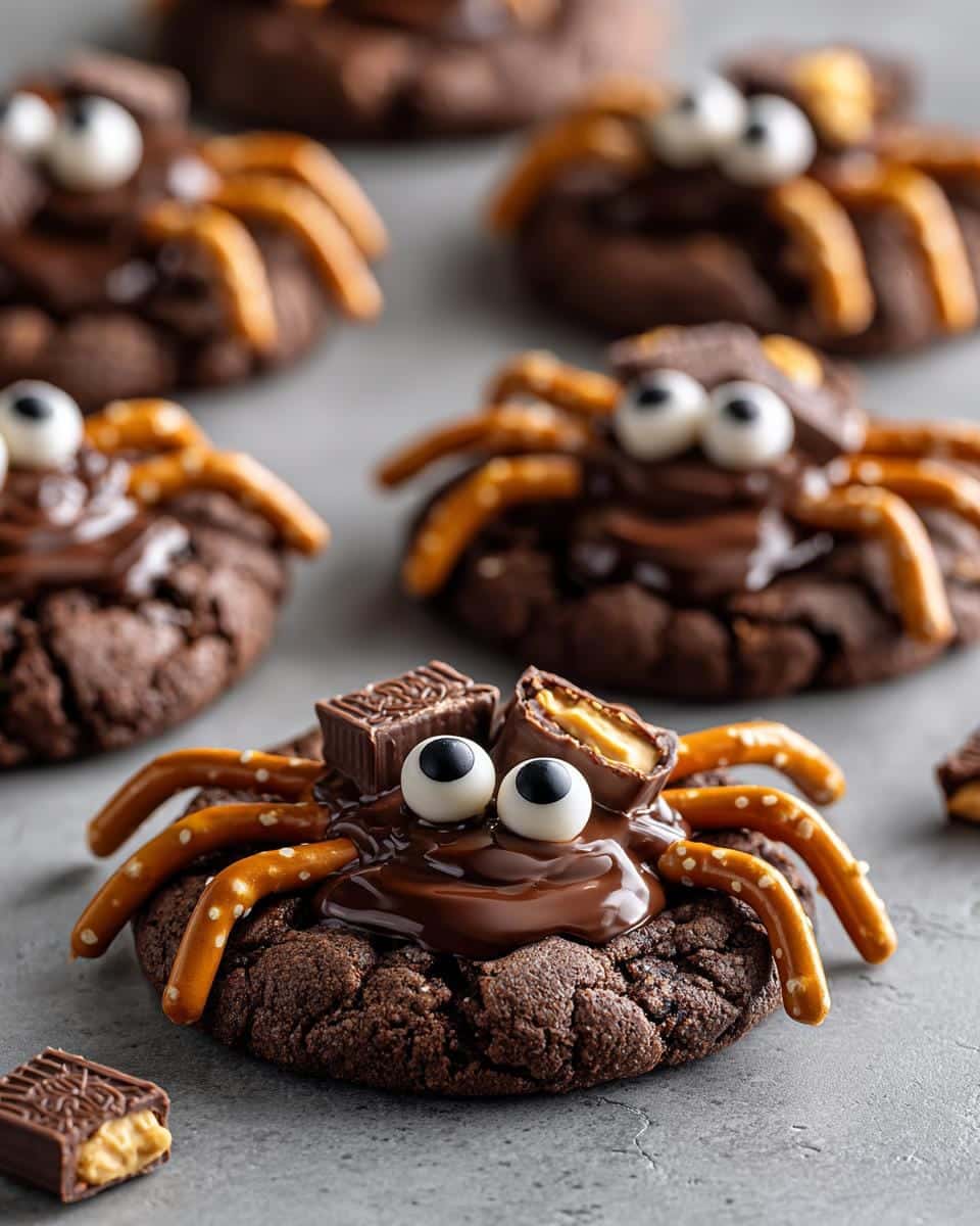 Halloween Spider Cookies. - detail 2