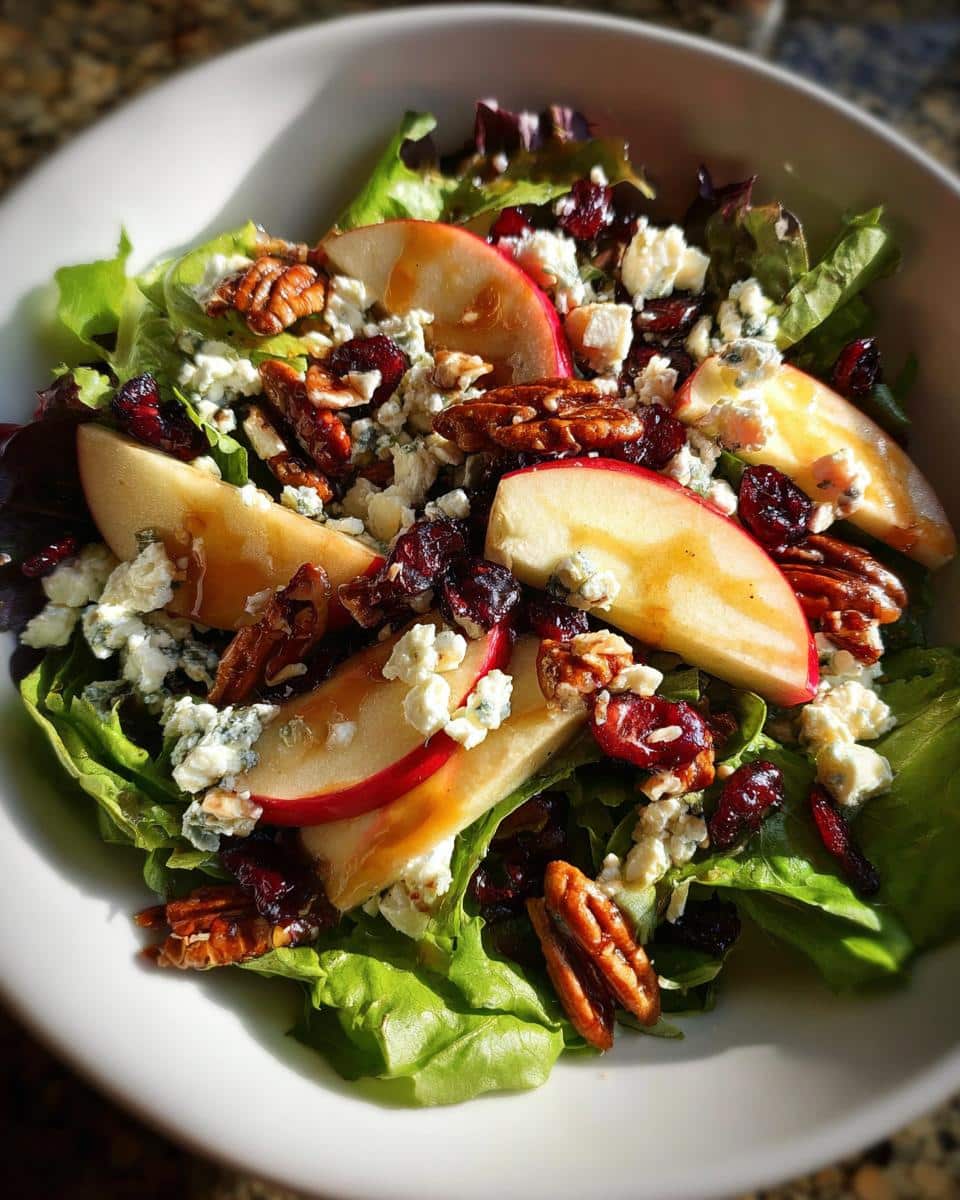 Harvest Salad with Apples, Pecans, and Maple Vinaigrette - detail 1