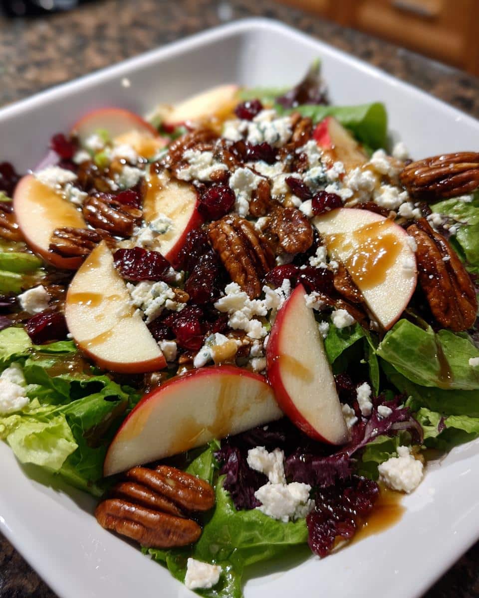 Harvest Salad with Apples, Pecans, and Maple Vinaigrette - detail 2