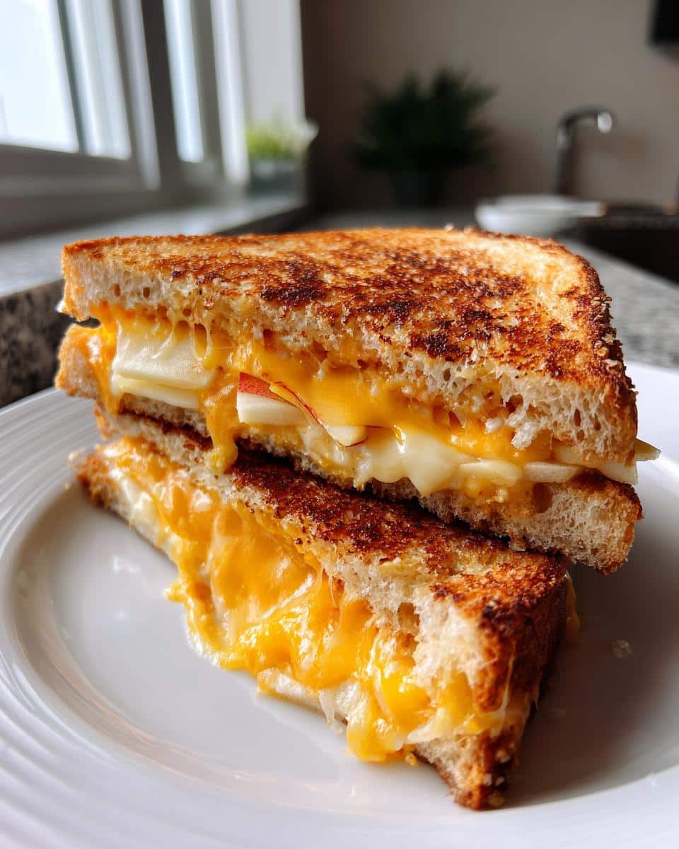 Honeycrisp Apple and Cheddar Grilled Cheese - detail 1