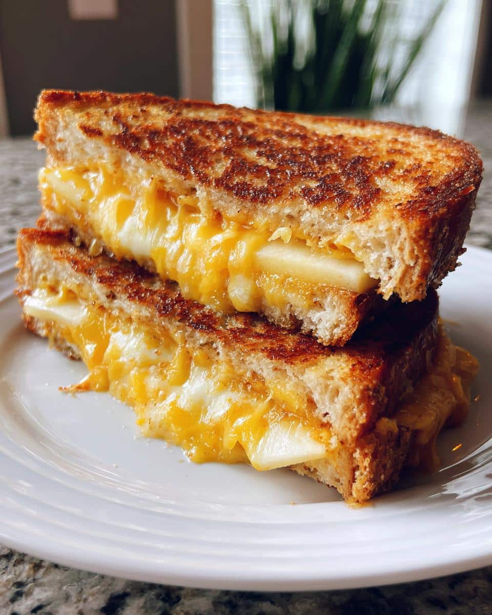 Honeycrisp Apple and Cheddar Grilled Cheese - detail 2