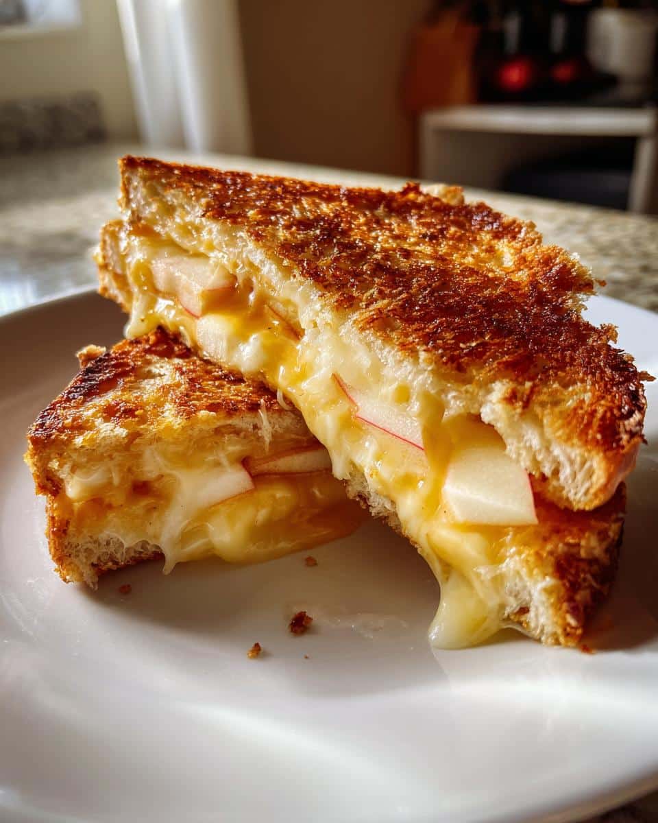 Honeycrisp Apple and Cheddar Grilled Cheese - detail 3