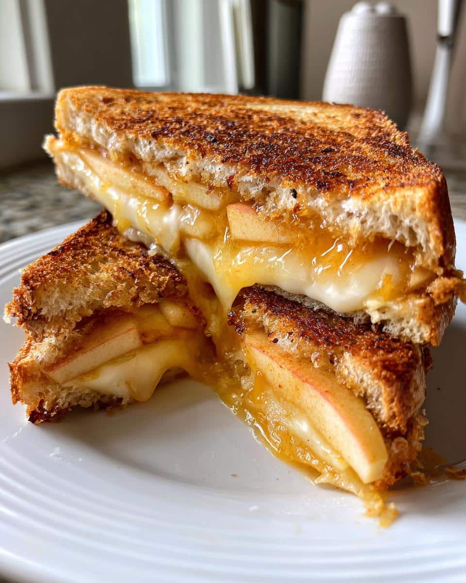 Honeycrisp Apple and Cheddar Grilled Cheese - detail 4