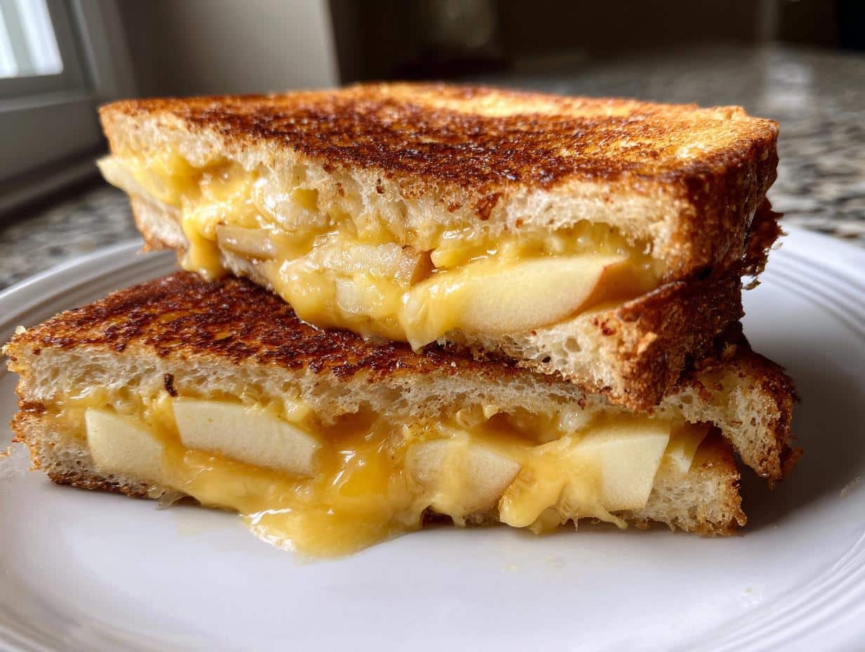 15-Min Honeycrisp Apple and Cheddar Grilled Cheese Bliss