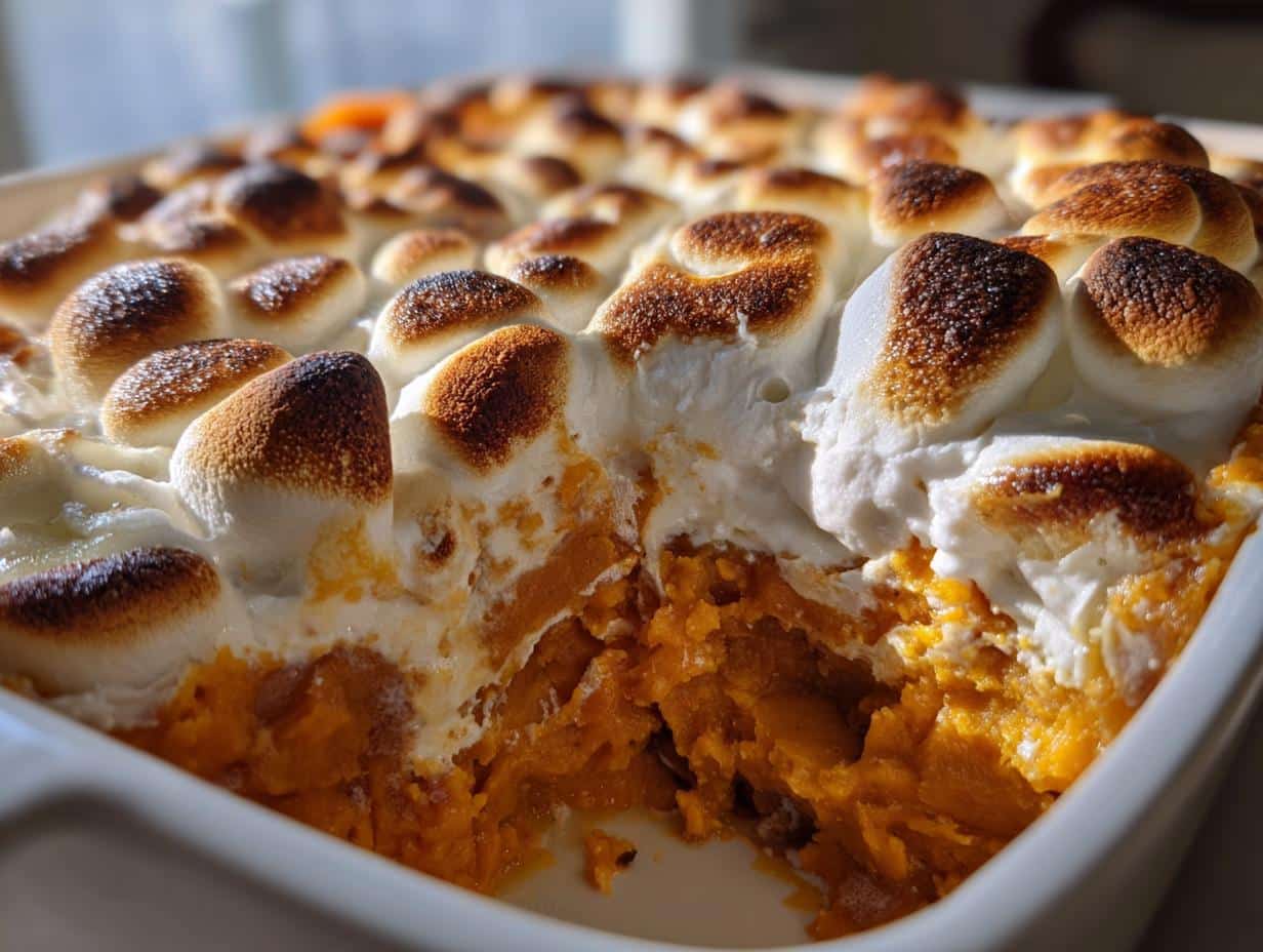 Ultimate 6-Ingredient Loaded Sweet Potato Casserole with Marshmallows Recipe