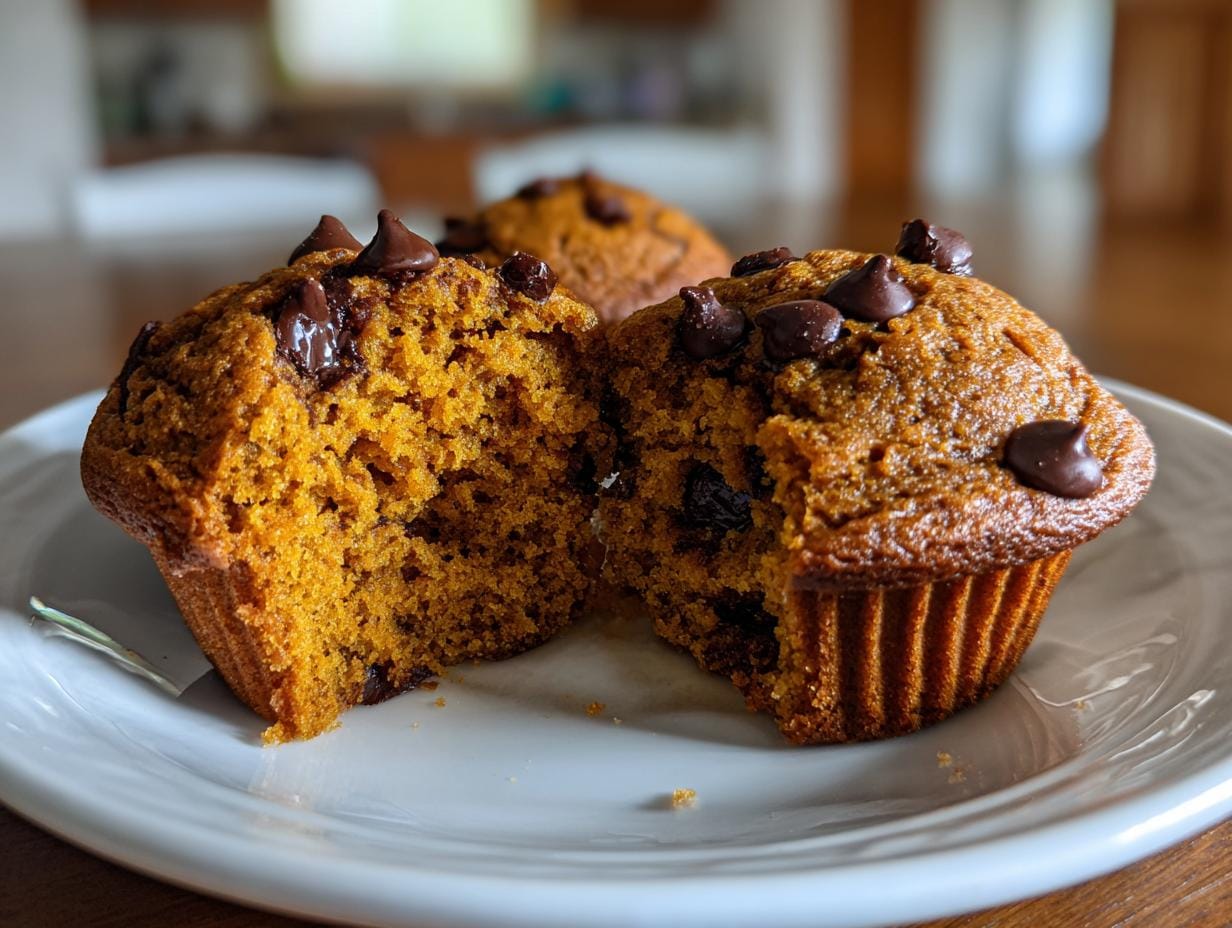 120-Calorie Pumpkin Chocolate Chip Muffins You’ll Devour