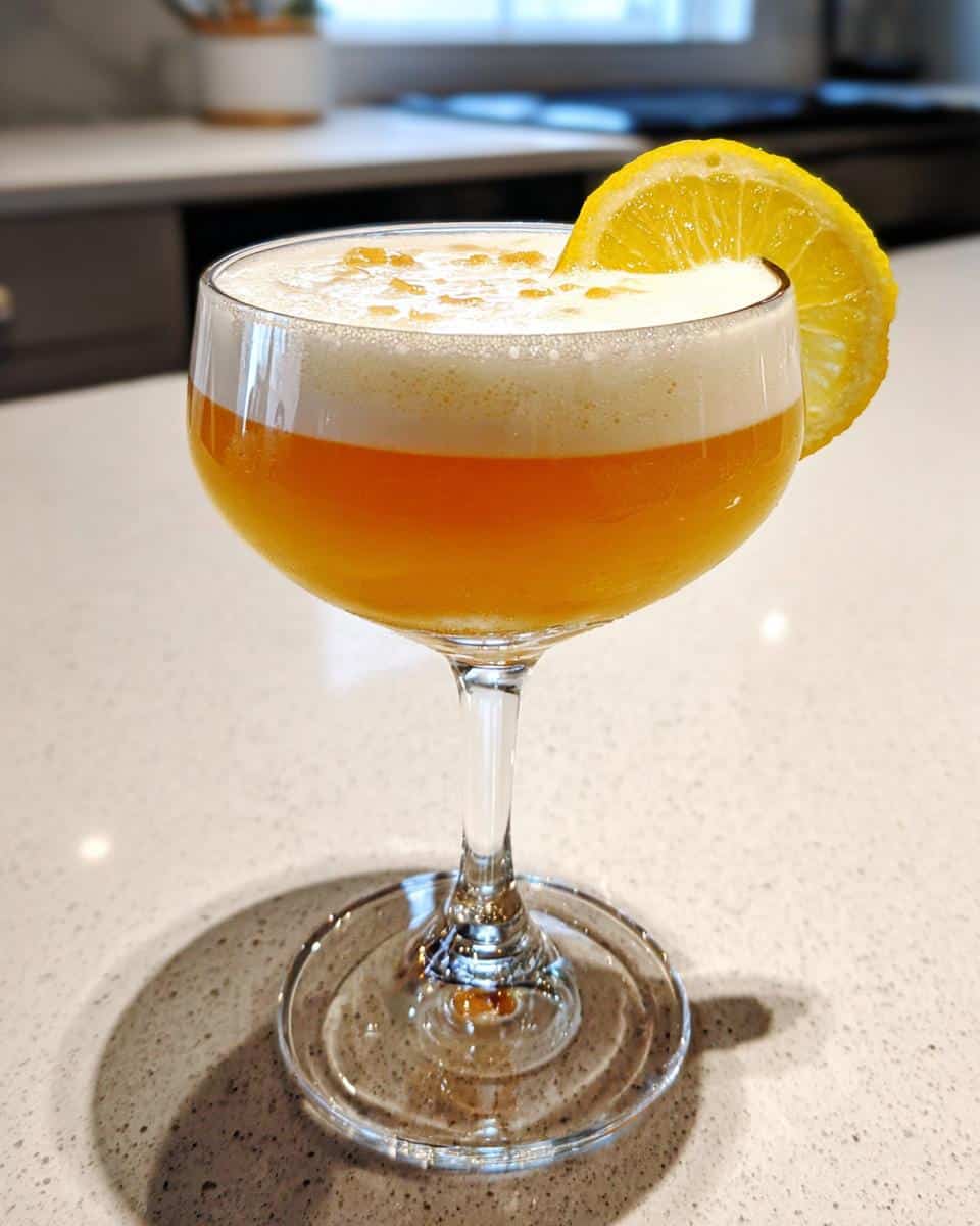Maple Bourbon Sour with Fresh Lemon and Egg White - detail 1
