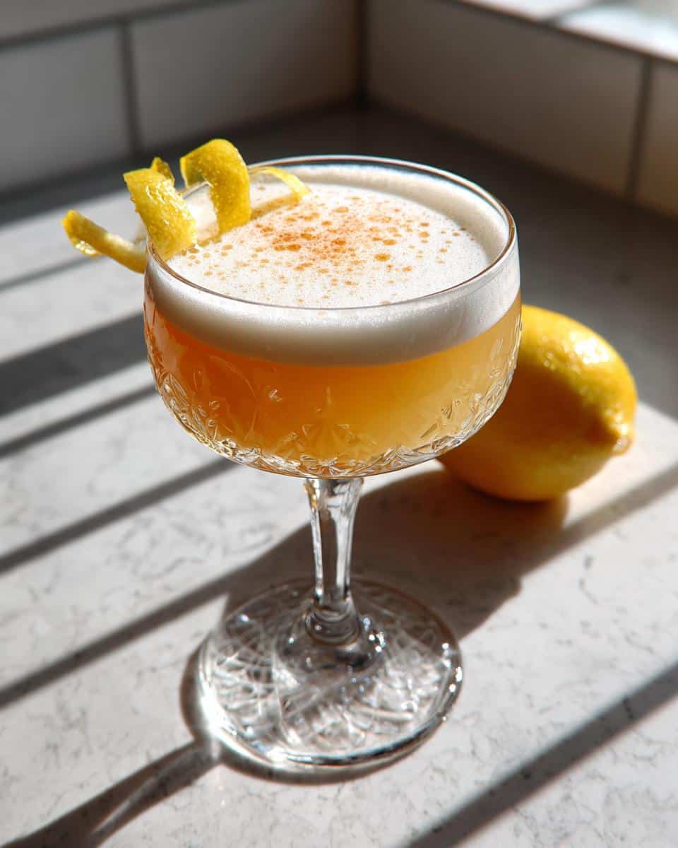 Maple Bourbon Sour with Fresh Lemon and Egg White - detail 3