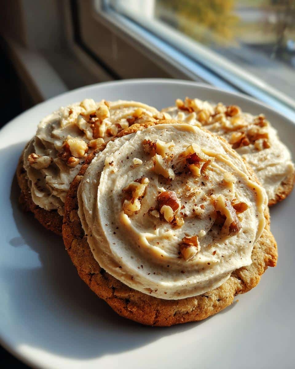 Maple Walnut Cookies with Brown Butter Frosting - detail 1
