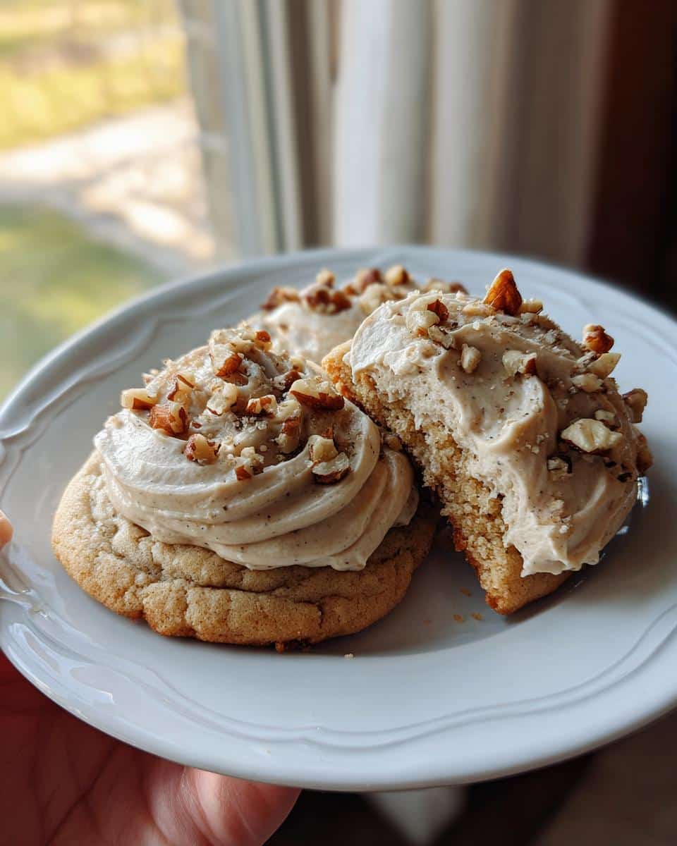 Maple Walnut Cookies with Brown Butter Frosting - detail 2