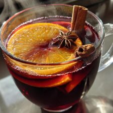 Cozy Mulled Wine with Orange and Cinnamon Sticks Recipe