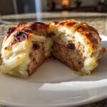 Mummy Meatloaf with Mashed Potato Wrapping