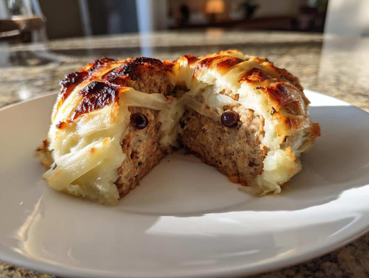 Scary-Good 1-Hour Mummy Meatloaf with Mashed Potato Wrapping