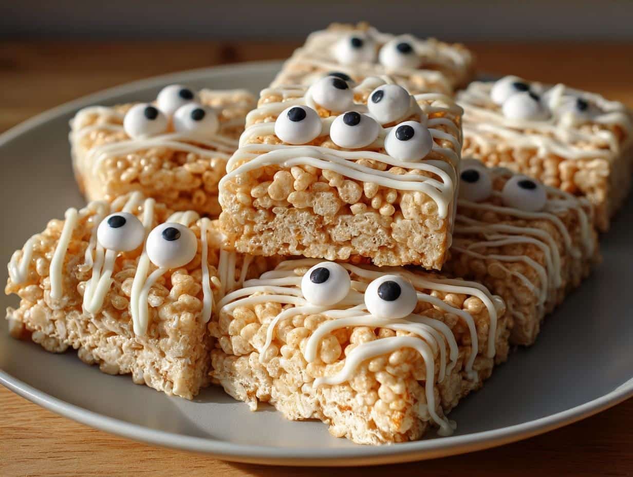 15-Minute Mummy Rice Krispie Treats That Steal Halloween