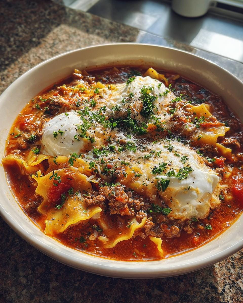 One-Pot Lasagna Soup. - detail 2