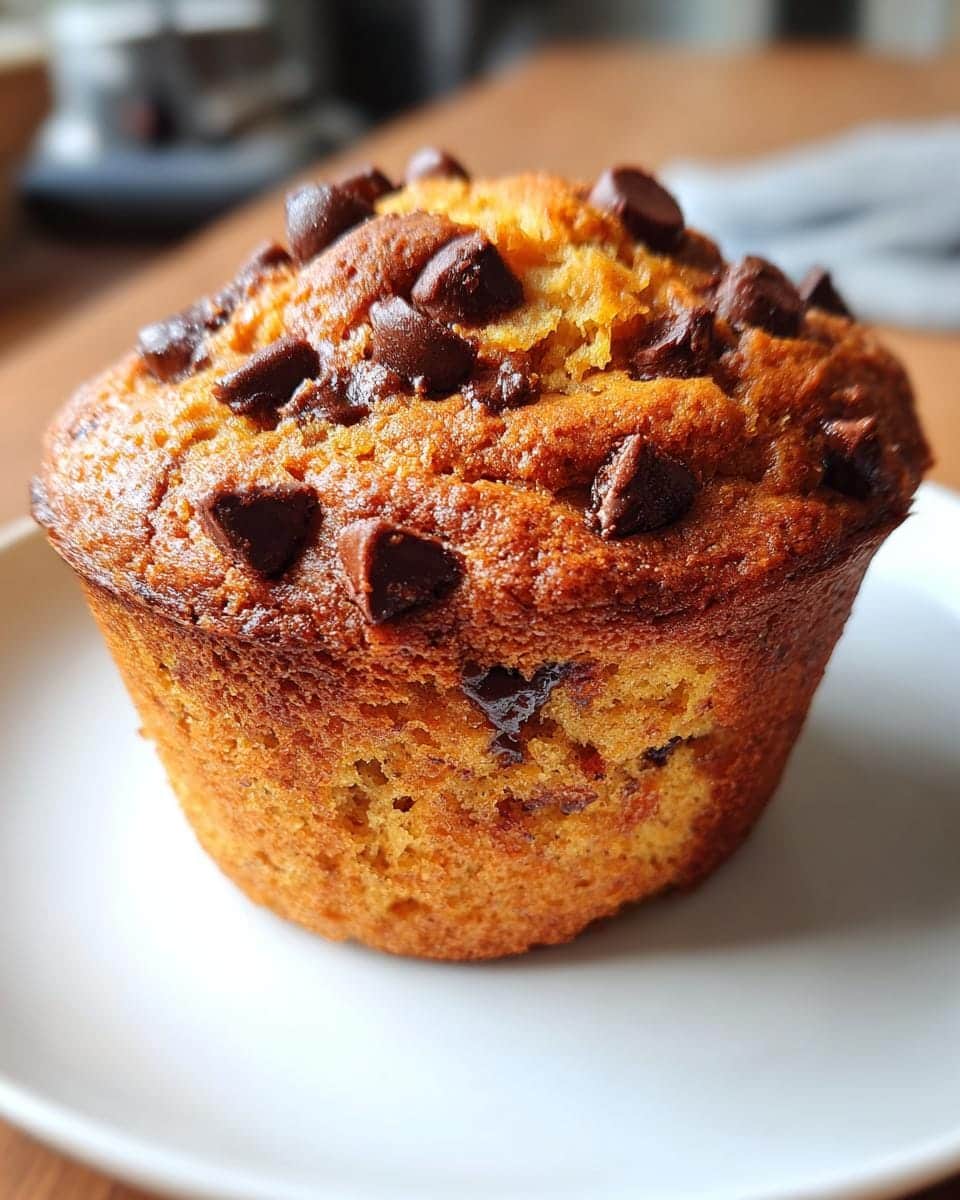 Pumpkin Chocolate Chip Muffins. - detail 3