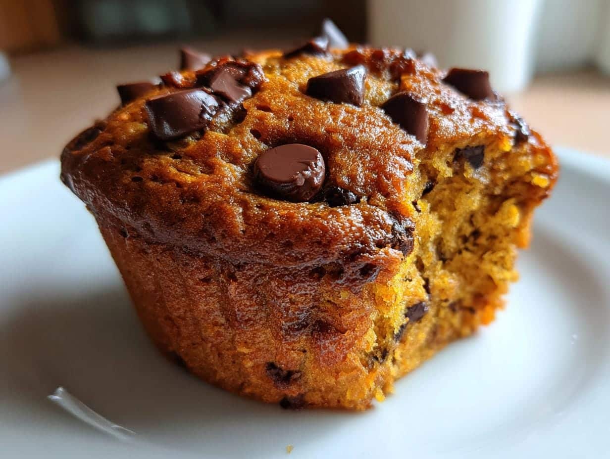 Moist Pumpkin Chocolate Chip Muffins Ready in 30 Minutes!