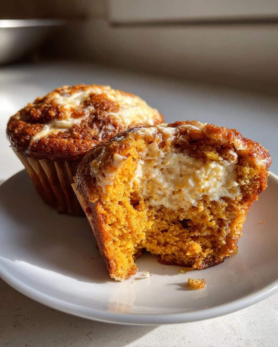 Pumpkin Cream Cheese Swirl Muffins - detail 2