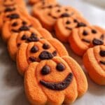 Pumpkin-Shaped Cookies.