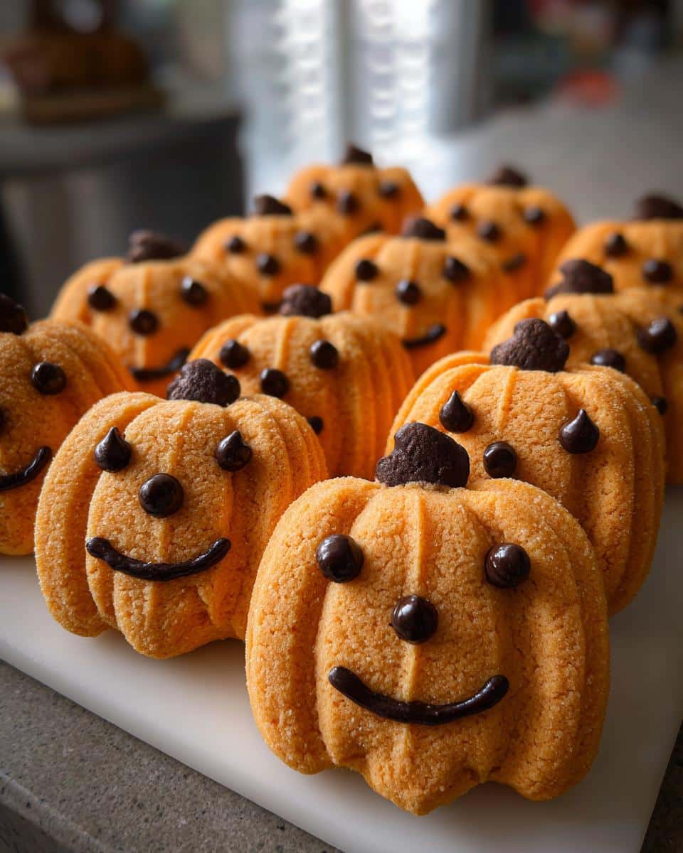 Pumpkin-Shaped Cookies. - detail 2