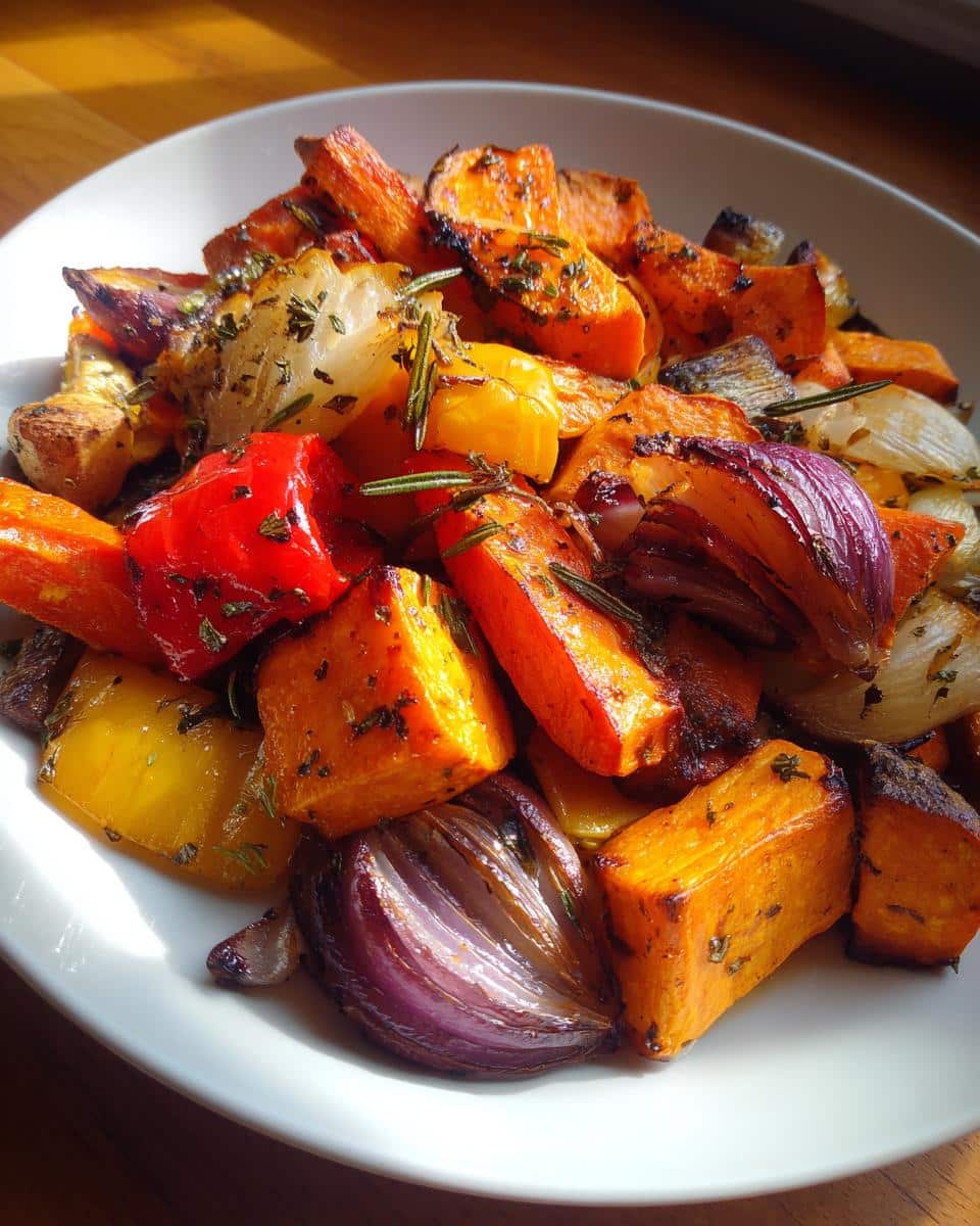 Rainbow Roasted Fall Vegetables with Herbs - detail 1