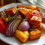 Rainbow Roasted Fall Vegetables with Herbs