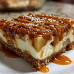 Salted Caramel Apple Cheesecake Bars