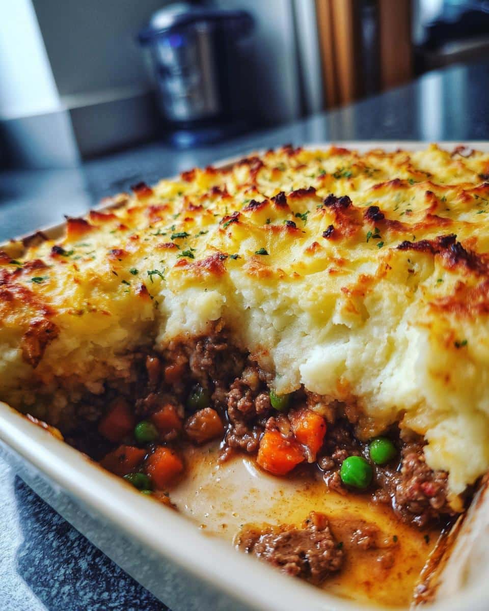 Shepherd's Pie with Garlic Mashed Potato Topping - detail 2