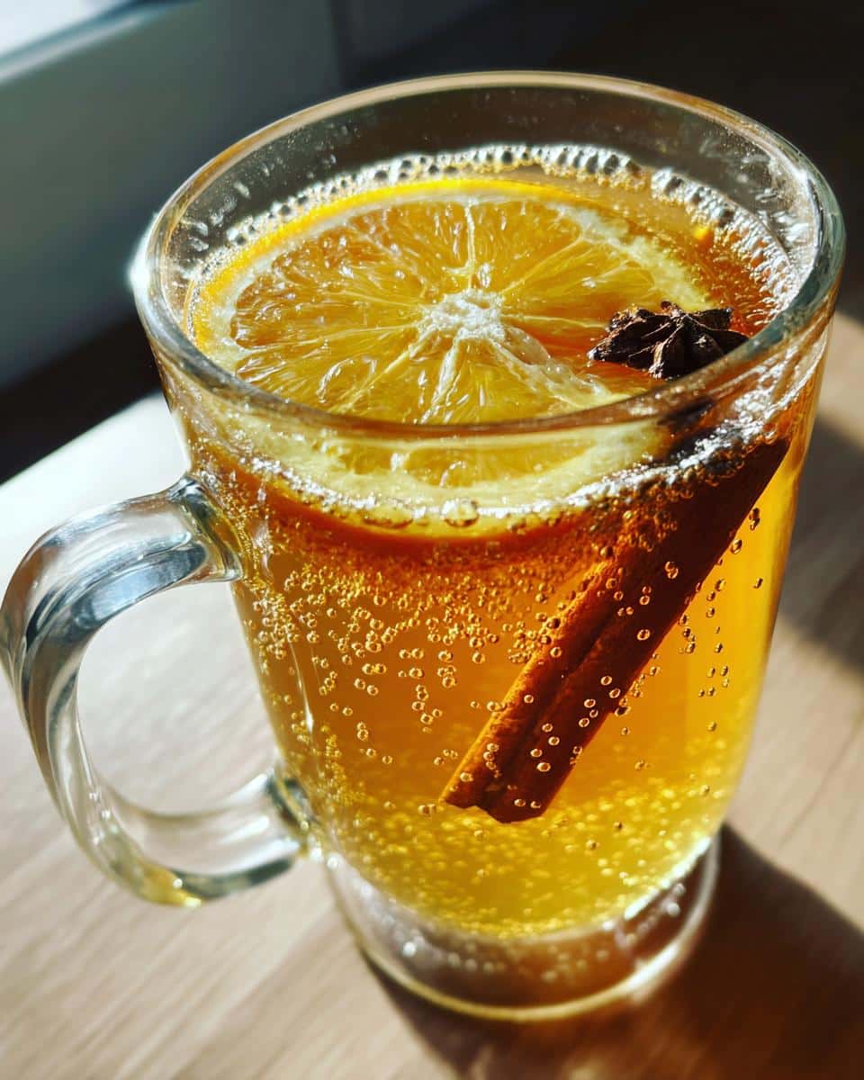 Slow Cooker Spiced Apple Cider with Orange and Cinnamon - detail 2